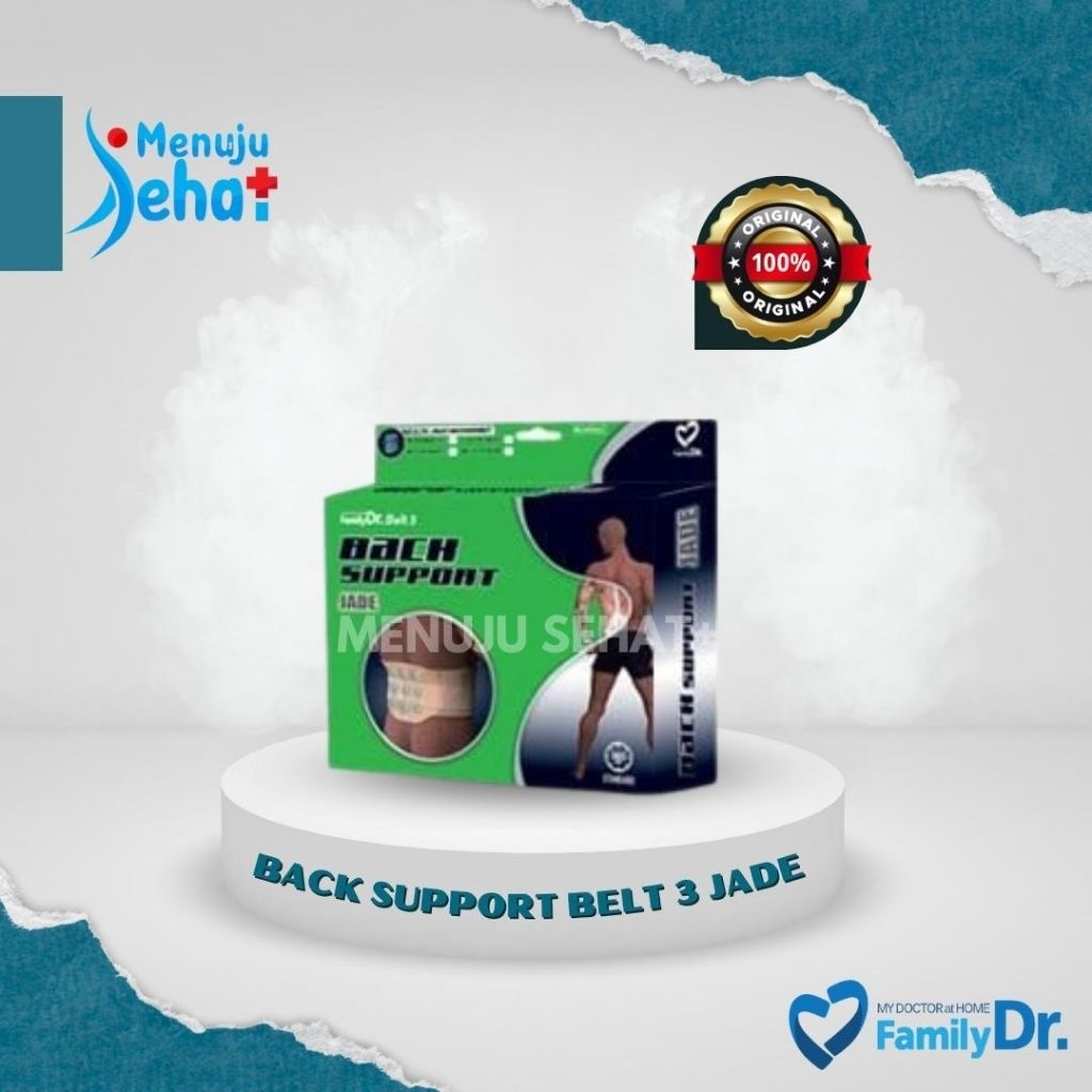 Body Support Korset Pinggang FamilyDr BACK SUPPORT BELT 3 JADE (M)